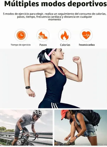 Vista 12 de Reloj inteligente para hombres y mujeres, compatible con Android iOS iPhone, pantalla táctil de 2.09 pulgadas, rastreador de actividad física, reloj