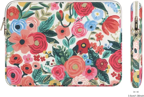 Vista 2 de DOMISO Funda protectora para laptop 360, funda para laptop para MacBook Air Rosa