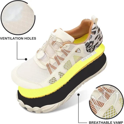 Vista 2 de SKASO Zapatos de agua para hombre y mujer, zapatos descalzos de secado rápido, zapatos acuáticos para playa, zapatos ligeros con agujeros