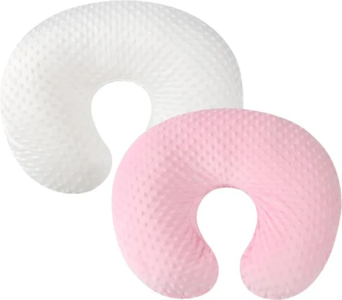 Vista 9 de Set de fundas para almohada de lactancia Dot 2 piezas, fundas ultra suaves compatibles con almohada Boppy, almohada estándar para bebé niño niña