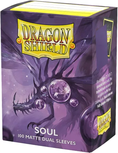 Vista 31 de Dragon Shield Fundas para tarjetas de tamaño estándar doble mate 100 unidades - Fundas TCG suaves y resistentes - Compatible con Pokemon, One