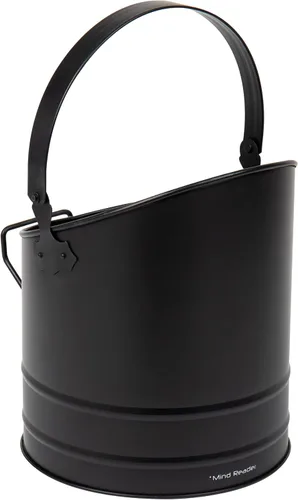 Vista 6 de Mind Reader Cubo para cenizas para chimenea, capacidad de 6 L (1.5 galones), estufa de leña, accesorios para chimenea, metal, 9 pulgadas de largo x