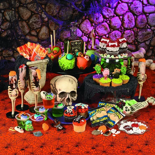 Vista 5 de Fun Express Caramelos de gomitas de cosecha de órganos de Halloween a granel, paquete de 1 libra con formas de cerebro, corazón, pulmón e intestino