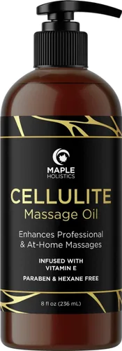 Vista 3 de Maple Holistics Kit de aceite de masaje – Aceite de lavanda de aromaterapia de 16 onzas líquidas para parejas más aceite de celulitis con aceites