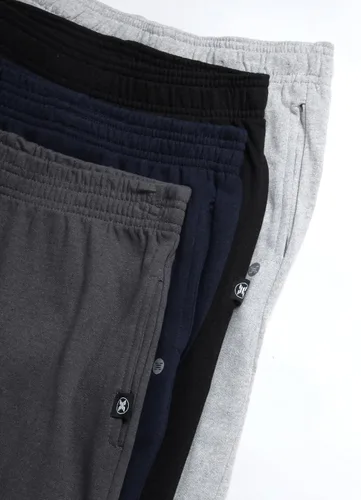 Vista 2 de RBX Pantalones deportivos para niños - Paquete de 4 pantalones deportivos de forro polar (talla 5-20)