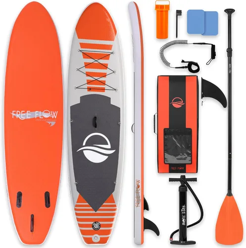 Vista 13 de SereneLife Tabla de remo inflable de 10 pies 6 pulgadas con accesorios de SUP de alta calidad, diseño estable de 32 pulgadas de ancho