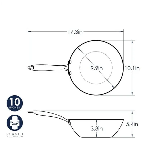 Vista 4 de Nordic Ware Wok hilado, 10 pulgadas