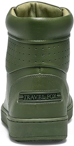 Vista 4 de TRAVEL FOX Unisex 900 Napa Cuero Punta Redonda Cordones Arriba Tops Alto