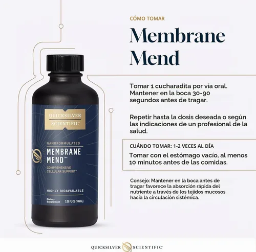 Vista 6 de Quicksilver Scientific Membrane Mend, Cerebro, 3.38oz / 3.4 fl oz