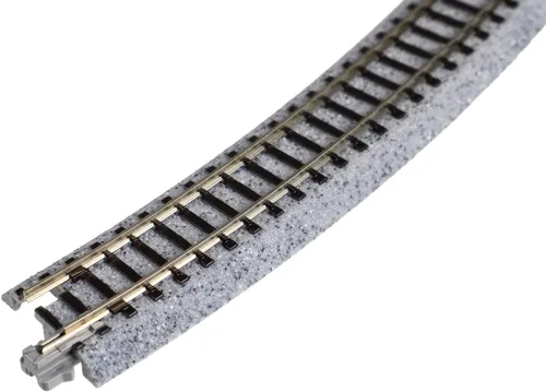 Vista 6 de Kato USA Model Train Products Unitrack, 381mm (15") Radius 30-Degree Curve Track (4 piezas)