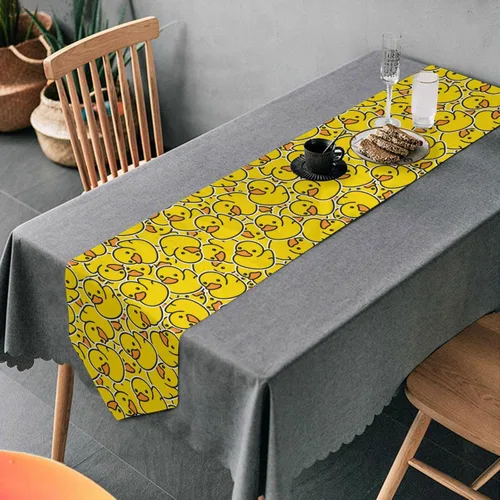 Vista 12 de Camino de mesa de baloncesto deportivo para cocina, comedor, fiesta, vacaciones, boda, decoración del hogar, interior y exterior, 13 x 70 pulgadas