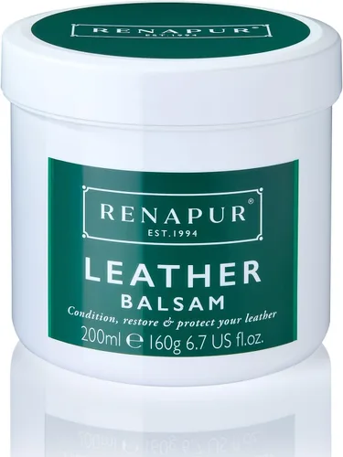 Vista 10 de Renapur Bálsamo de cuero – Acondicionador y restaurador de cuero natural – Protector impermeable no pegajoso para sofás, asientos de automóvil
