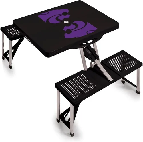 Vista 38 de PICNIC TIME NCAA North Carolina Tar Heels Folding Picnic Table - Camping Table - Outdoor Table with Umbrella Hole