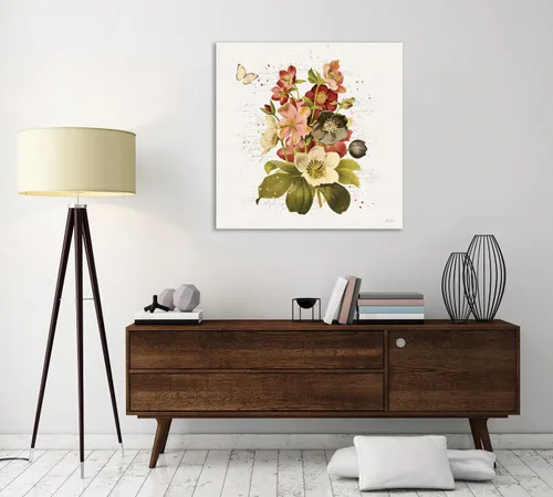 Vista 5 de Jaxson Rea "Vintage Petals VI Gallery Wrapped Canvas by Katie Pertiet, 12" x 12