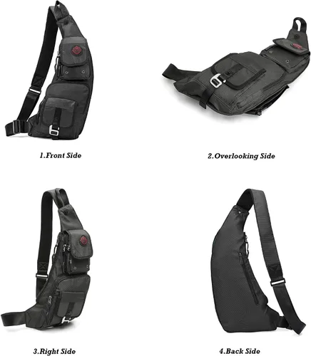 Vista 49 de Nicgid Sling Bag - Mochila bandolera para hombre), LYSB01NH075BJ-SPRTSEQIP