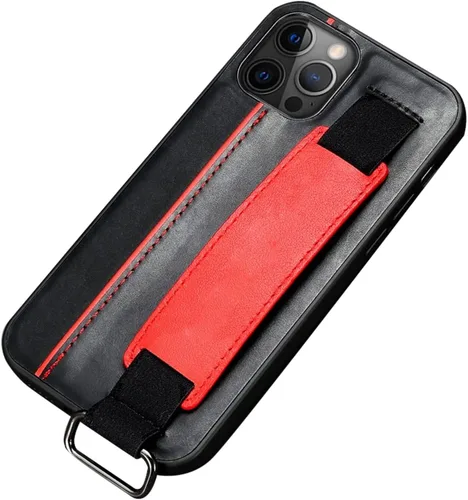 Vista 5 de Funda para iPhone 14/14 Plus/14 Pro/14 Pro Max, funda multifuncional de piel auténtica con ranuras para tarjetas y soporte, funda antideslizante a