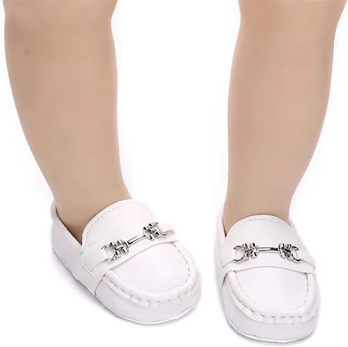 Vista 6 de Greceen Zapatos Oxford de piel sintética para niños y niñas, adecuados para gatear, vestido de boda, fiestas de cumpleaños y cualquier ocasión