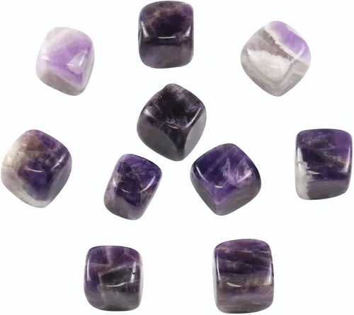Vista 4 de Piedras y cristales de amatista natural pulidos, cristales y piedras curativas de cuarzo a granel para Wicca, Reiki, energía curativa, piedras