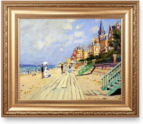 Vista 316 de A&T ARTWORK Antibes Seen from The Salis Gardens de Claude Monet Las Obras de Arte Clásico Mundial Reproducciones, Impresiones de Arte en Lienzo