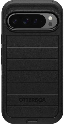 Vista 3 de OtterBox Funda para Google Pixel 9 Pro XL (solamente) - Defender Series - Negro - Resistente y duradera - con protección de puerto - Incluye soporte