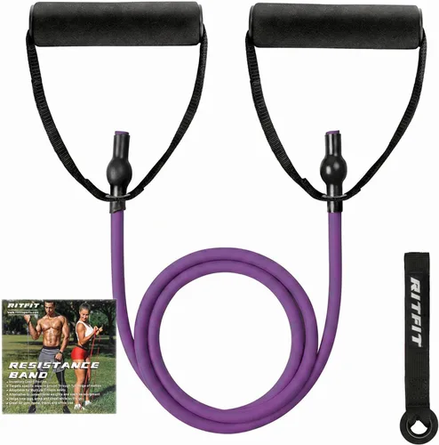 Vista 12 de RitFit Single Resistance Bands with Handles Door Anchor for Home Gym