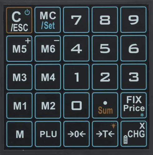 Vista 2 de EW Báscula digital de precios comerciales para computación PS6 – Báscula de alimentos de clase III certificada por NTEP Capacidad de 60 libras