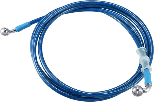 Vista 15 de X AUTOHAUX 31.5 in AN3 M10 Línea de freno hidráulico para coche, manguera de aceite, 28 ° 90 ° acero inoxidable para coche, motocicleta, motocross