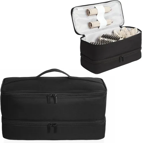 Vista 11 de Estuche de transporte de doble capa para Shark Flexstyle, estuche de viaje para Shark SpeedStyle, bolsa organizadora de almacenamiento portátil