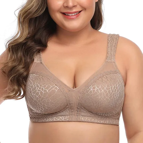 Vista 2 de HACI Sujetador minimizador para mujer, cobertura completa, sin relleno