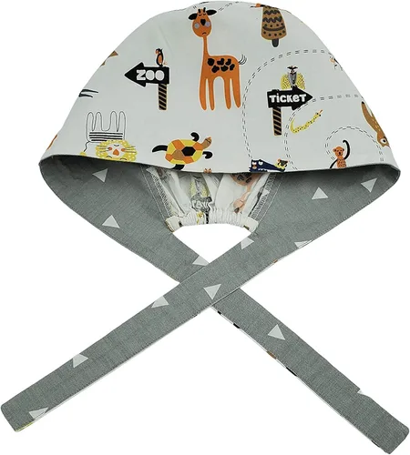 Vista 8 de Meliza Gorra de trabajo hecha de 100 % algodón, ajustable, sombrero de amarre para mujeres y hombres