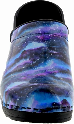 Vista 4 de BJORK Swedish Comfort - Zuecos de cuero para mujer, con estampado profesional
