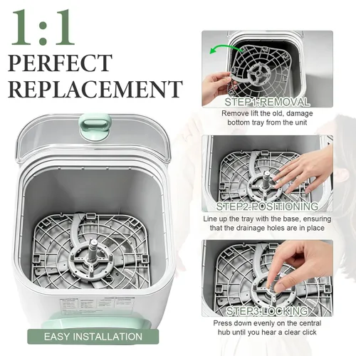 Vista 3 de Replacement Bottom Tray for MomCozy Bottle Washer with Washer Filter