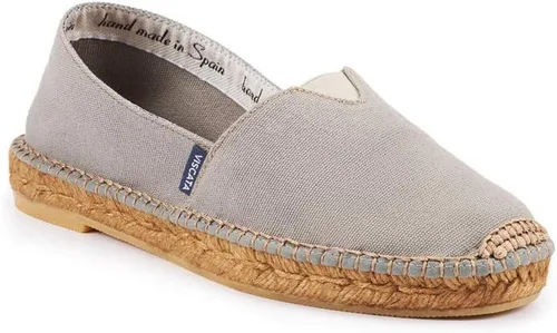Vista 9 de Viscata Barceloneta Espadrille Canvas Women's Flat Slip On Shoes Handmade in Spain Fashionable Organic Cotton Canvas Lightweight Material with 100%
