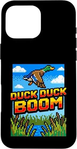 Vista 19 de Funny Duck Hunting Pixel Art Retro Gamer 8-Bit Arcade Boom Caso para iPhone 16