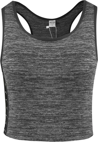 Vista 2 de XUJI - Camiseta compresora sin mangas de algodón transpirable para mujer, con banda elástica y colores (M-6XL)