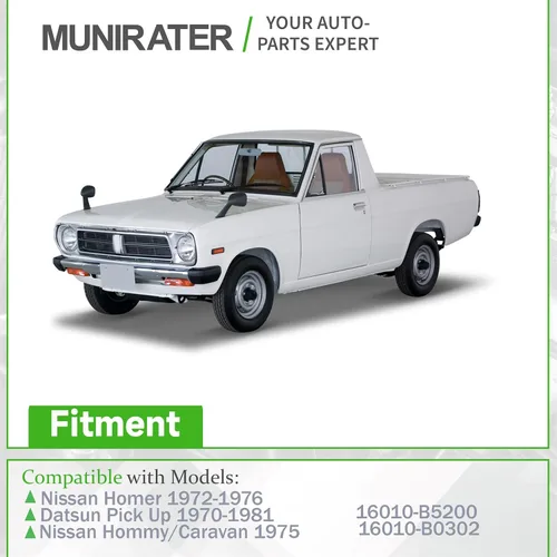 Vista 2 de munirater Repuesto de carburador para Nissan Homer 1972-1976 Datsun Pick Up 1970-1981 Nissan Hommy/Caravan 1975 Sustituye a 16010-B5200 16010-B0302