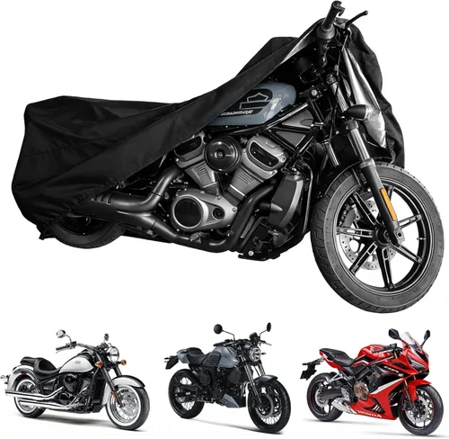 Vista 8 de 300D Motorcycle Cover Waterproof Outdoor 96.5 inch