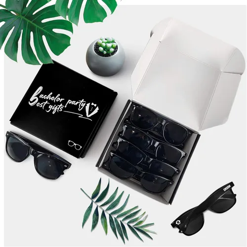 Vista 6 de Bachelor Sunglasses Bachelor Party Supplies for Groom Best Man Groomsmen
