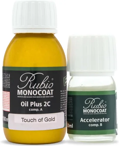 Vista 138 de Rubio Monocoat Tinte y acabado para madera de 650 pies cuadrados - Niebla 5% Oil Plus 2C Aceite de linaza ecológico de secado rápido