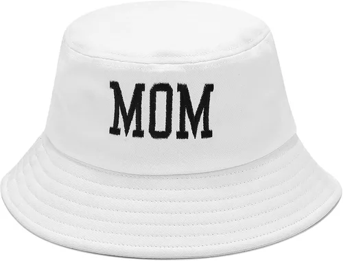 Vista 8 de XYIYI - Sombrero de pescador de algodón con bordado de moda, sombrero de cubo de playa para mujeres y niñas