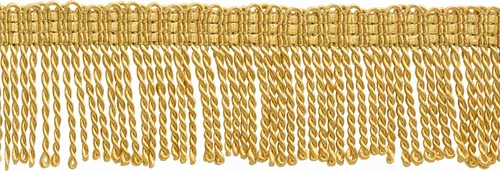 Vista 4 de DÉCOPRO Colección Basic Trim de 2 pulgadas (2.0 in) con bordes de color azul, # BFT2, oro antiguo # C4T (oro amarillo, azul rey) paquete de 5 yardas