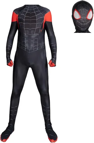 Vista 2 de ITAOCA Disfraz de superhéroe para niños, body de elastano para Halloween, cosplay