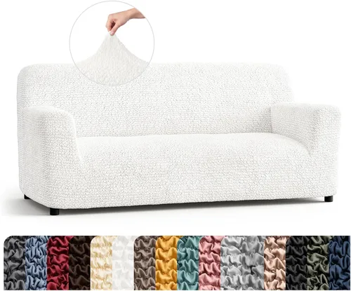 Vista 64 de PAULATO BY GA.I.CO. Funda para Silla - Funda para Sillón - Funda para Sillón - Funda de Tela Suave - Protector de Muebles Elegante de Ajuste Ceniza