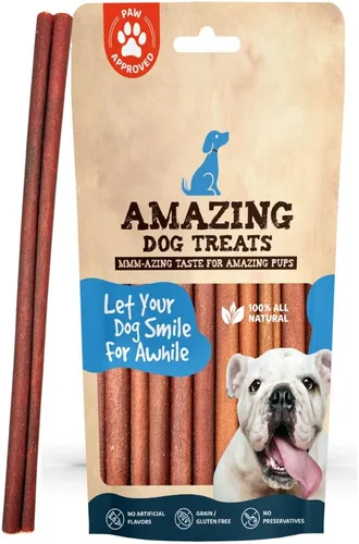 Vista 7 de Amazing Dog Treats Barra de Colágeno de 6 Pulgadas - (10 Unidades) - Barras de Colágeno para Perros - Huesos para Perros Sin Cuero