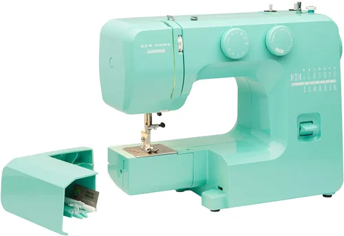Vista 14 de Janome Blue Couture - Máquina de coser fácil de usar con estructura metálica interior, diagrama de bobina, videos tutoriales, ¡hecha pensando
