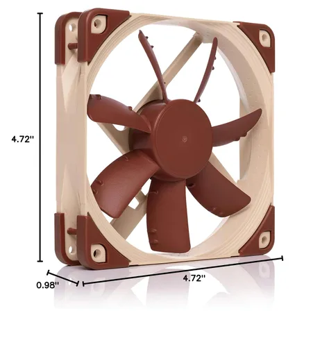 Vista 7 de Noctua NF-S12A FLX, Ventilador silencioso de alto rendimiento 4.724 in