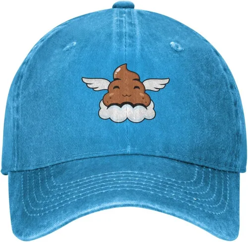 Vista 2 de MULIHU Cute Angel Poo Baseball Cap for Men Women Hats Cotton Trucker Caps Adjustable Dad Hat