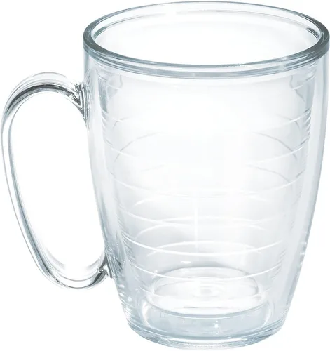 Vista 30 de Tervis Vaso aislado de mesa transparente y colorido fabricado en Estados Unidos con doble pared, taza de viaje que mantiene las bebidas frías