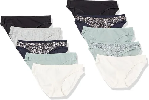 Vista 32 de Amazon Essentials Ropa interior de bikini de algodón y elastano para mujer (disponible en tallas grandes)