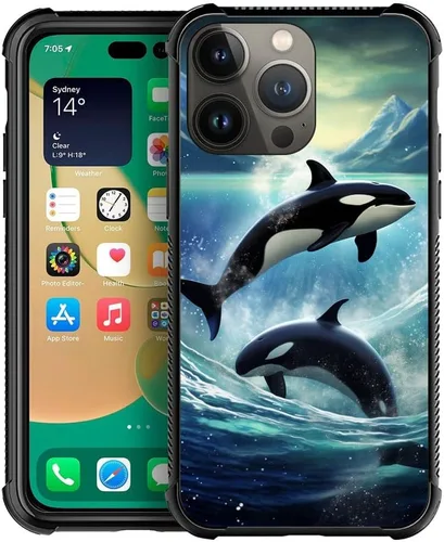 Vista 114 de Funda compatible con iPhone 8 Plus, diseño de oso de bosque otoñal, a prueba de golpes, antiarañazos, carcasa trasera de policarbonato duro